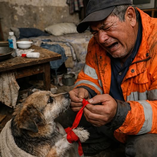 Egy hideg, esős éjszaka közepén a kukás – remegő kézzel – megmentett egy haldokló kutyát… de amikor meglátta a nyomot a mancsán, megdermedt, és rájött, hogy egy rémisztő titok tért vissza.