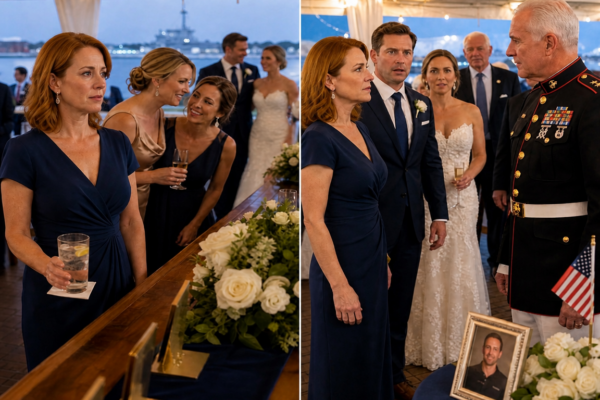 Mia cognata mi ha sorriso come se fossi solo un segnaposto al matrimonio di mio fratello a Charleston… Poi un generale dei Marines ha letto il mio nome e tutta la tenda è piombata nel silenzio.